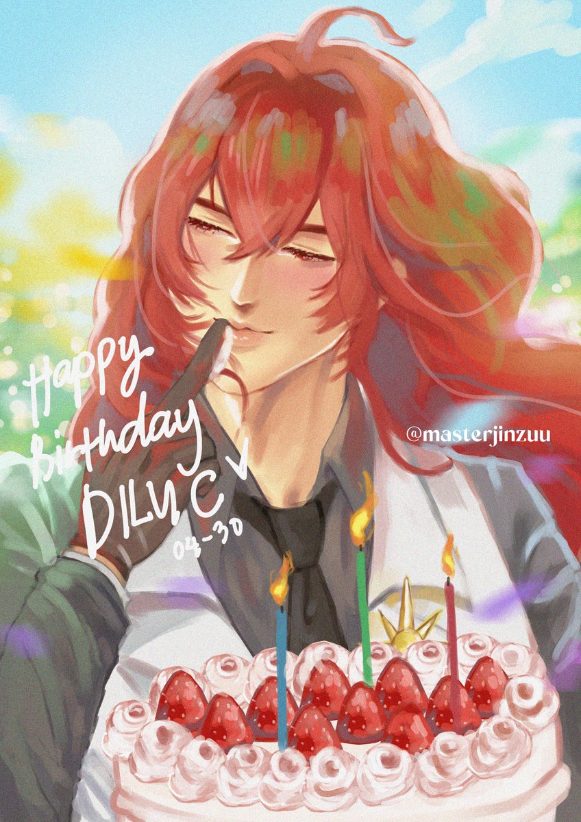 happy birthday #Diluc bbyyyy 🥺🥺🥺

thank god i has made time to draw a bday fanart of himm