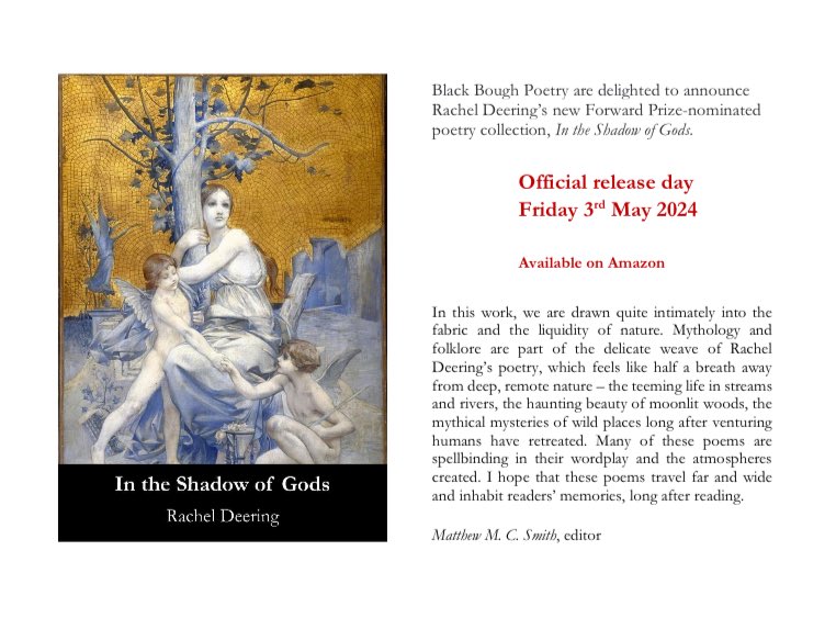 ‘we are drawn quite intimately into the fabric and liquidity of nature… the mythical mysteries of wild places’ 

@ForwardPrizes nominated ‘In the Shadow of Gods’ by @DeeringRachel is out THIS Friday 🔥 🔥 🔥