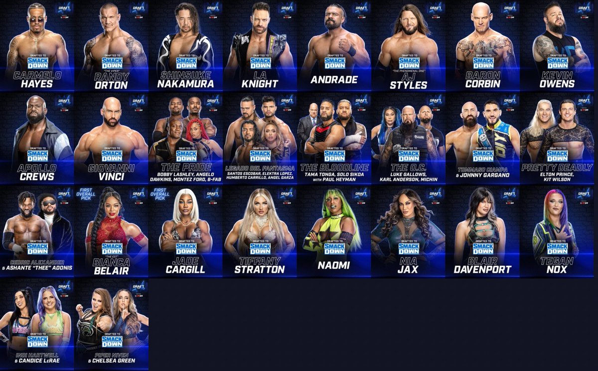 Here you go @WrestlingHumble The men’s side is kinda meh imo
