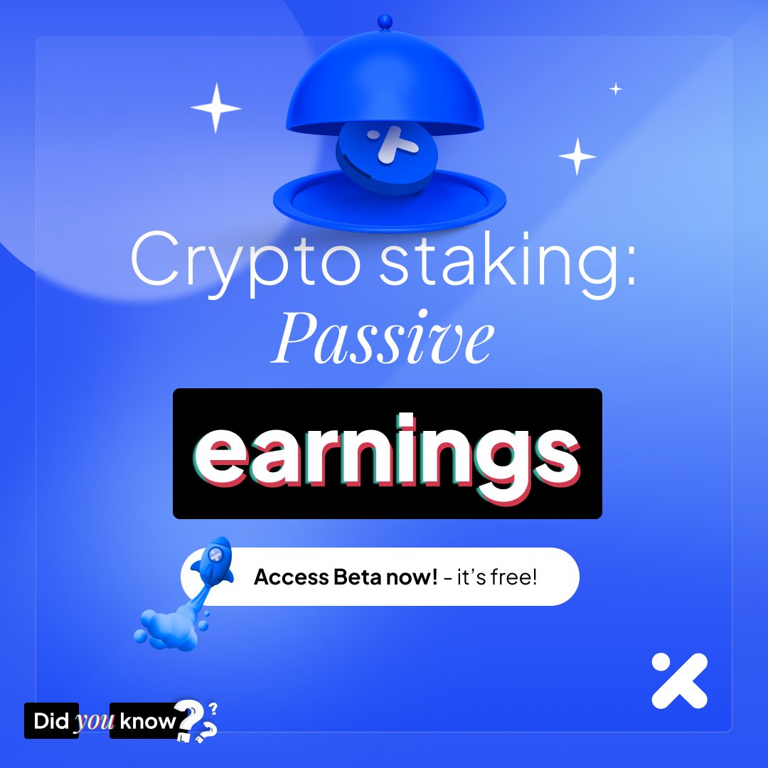 Staking your #cryptocurrency allows you to support #blockchain networks and earn passive income without selling your assets. Turn your digital holdings into a productive asset by staking today and start generating returns effortlessly💸 
#Crypto #cryptocurrencies #passiveincome