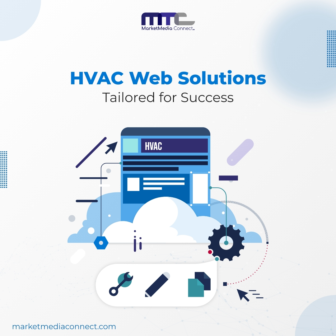 Our bespoke #websolutions are specifically designed to drive your #HVACbusiness towards success. Transform your online presence & connect with more customers than ever before. Get started: marketmediaconnect.com/hvac #HVACMarketing