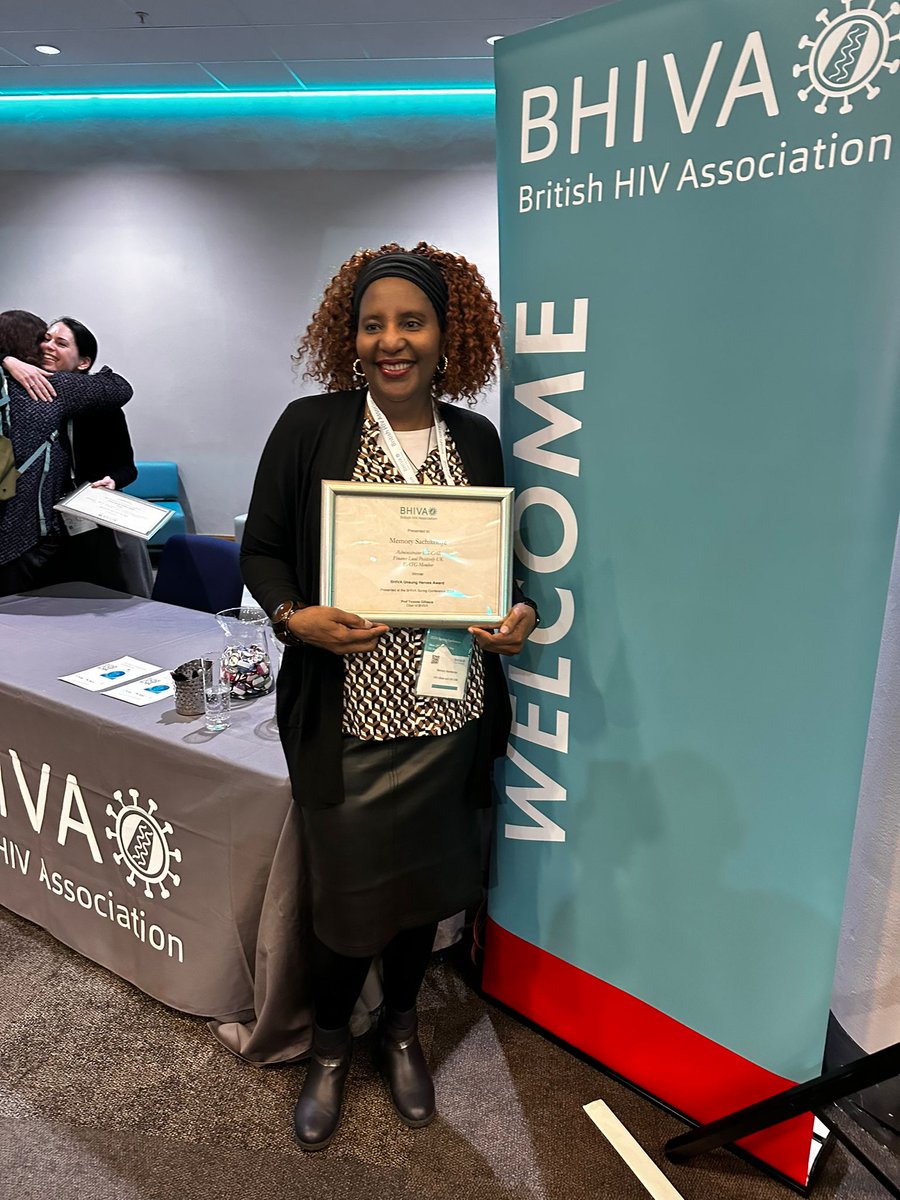 Thank you @BritishHIVAssoc for this #unsungherosaward recognising my contribution to #HIV, I feel honoured. @ukcab @Positively_UK @EATGx @HIViBase