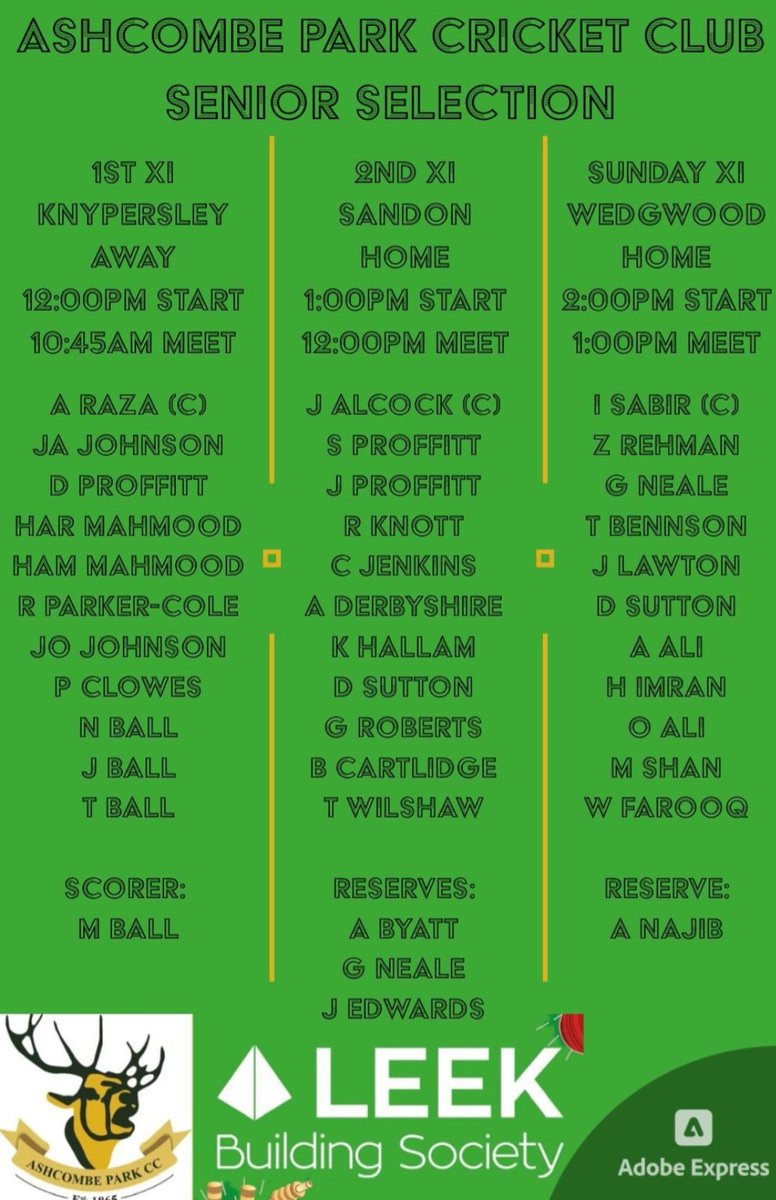 Ashcombe Park CC tweet media