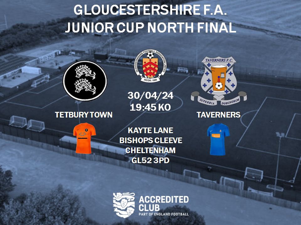 TONIGHT we play @TetburyTownfc in the @GlosFA County Cup Final at @BishopsCleeveFC ground, 19:45 KO #tavs #cupfinal #countycup