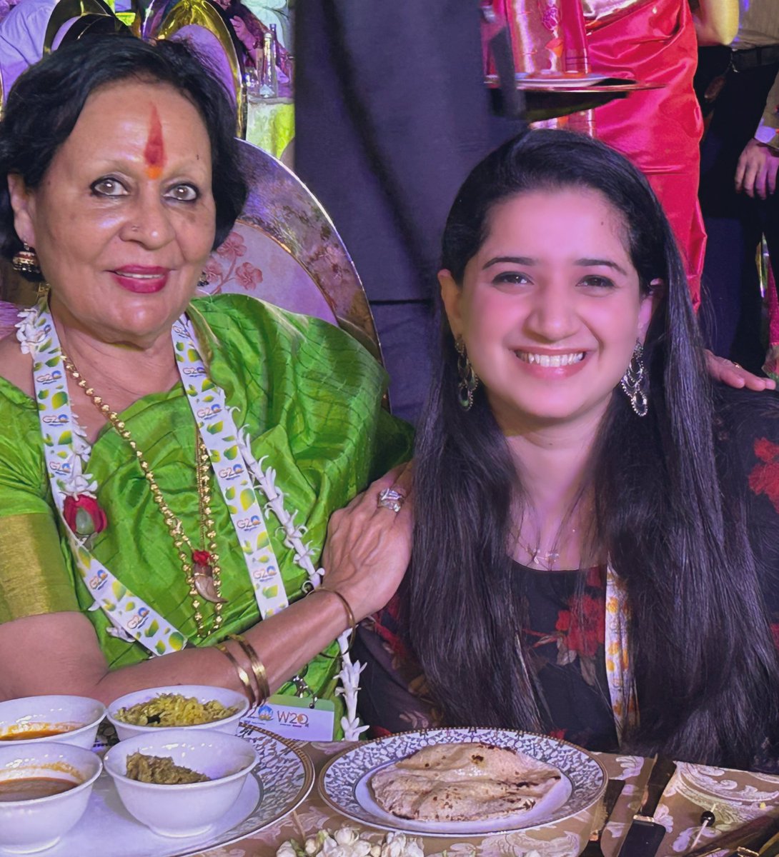 Happy 80th birthday to Padma Vibhushan @sonal_mansingh ji 🙏🏻 Such an inspiration you are to me and many more young women out there. Those 40 minutes during the W20 meeting were more than just a quick dinner meeting. Cant thank you enough for the warmth that you showered.