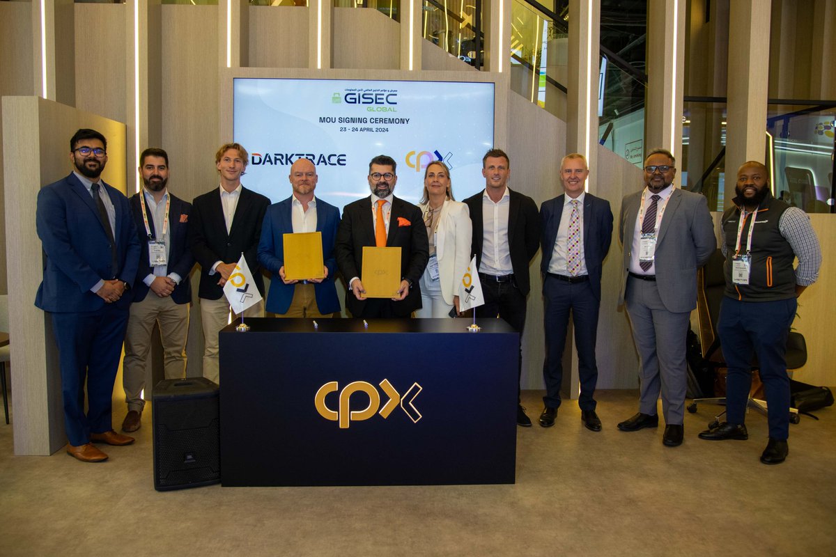 We're excited to sign an MoU with Darktrace, a leader in #cybersecurity AI. Together, we will deliver cybersecurity solutions to enhance cloud security within Microsoft Azure. By combining our strengths, we aim to improve our clients’ #CyberResilience. #GISEC2024