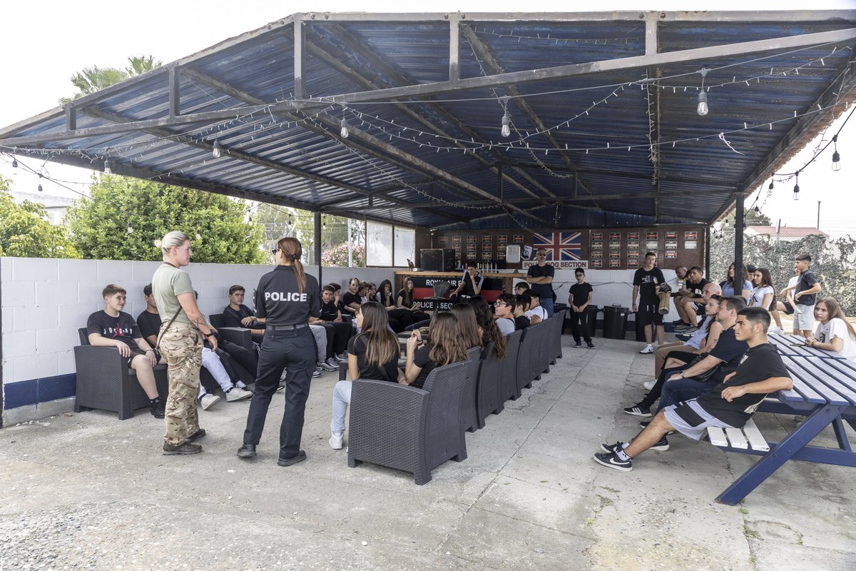 It was a great pleasure for the Bases to welcome 42 school students from Trachoni Gymnasium as part of the Summer Learning Programme last Friday. @RAFAkrotiri #BritishBases #Cyprus #StudentsVisit #LearningProgramme