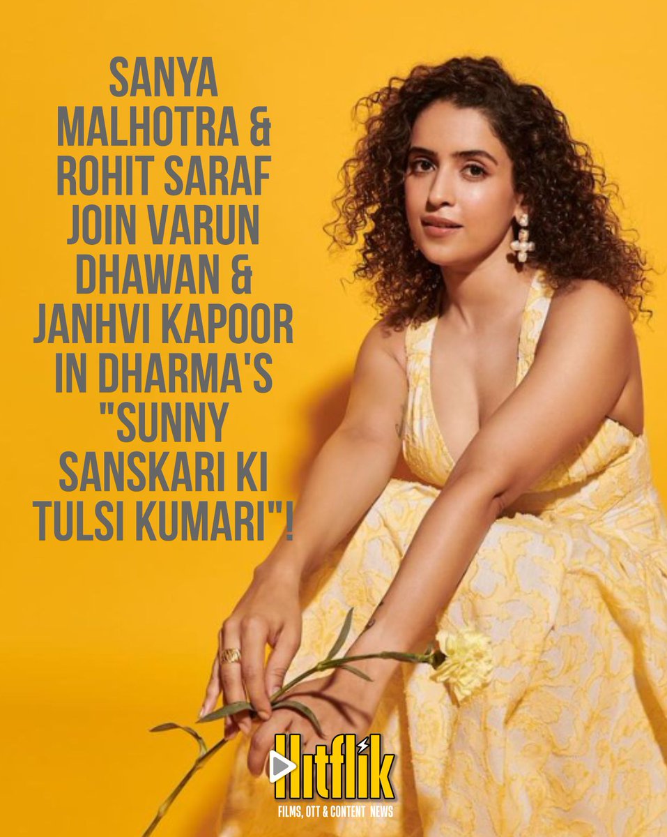 #SanyaMalhotra & #RohitSaraf join #VarunDhawan & #JanhviKapoor in Dharma's 'Sunny Sanskari Ki Tulsi Kumari'! 

Filming kicks off in 2 weeks!

 #SunnySanskariKiTulsiKumari #DharmaProductions