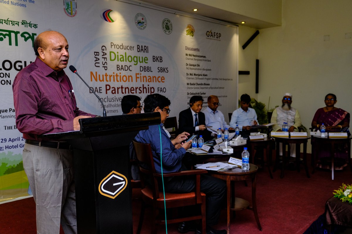 FAO, Min. of Agriculture, Sara Bangla Krishak Society & 🇧🇩Krishi Bank convened a dialogue on Nutrition Finance. 🧑‍🌾Event highlighted a partnership model initiated by #ACCESS project; between public, private & farmer producer organizations for nutrition-sensitive agriculture. 🍲