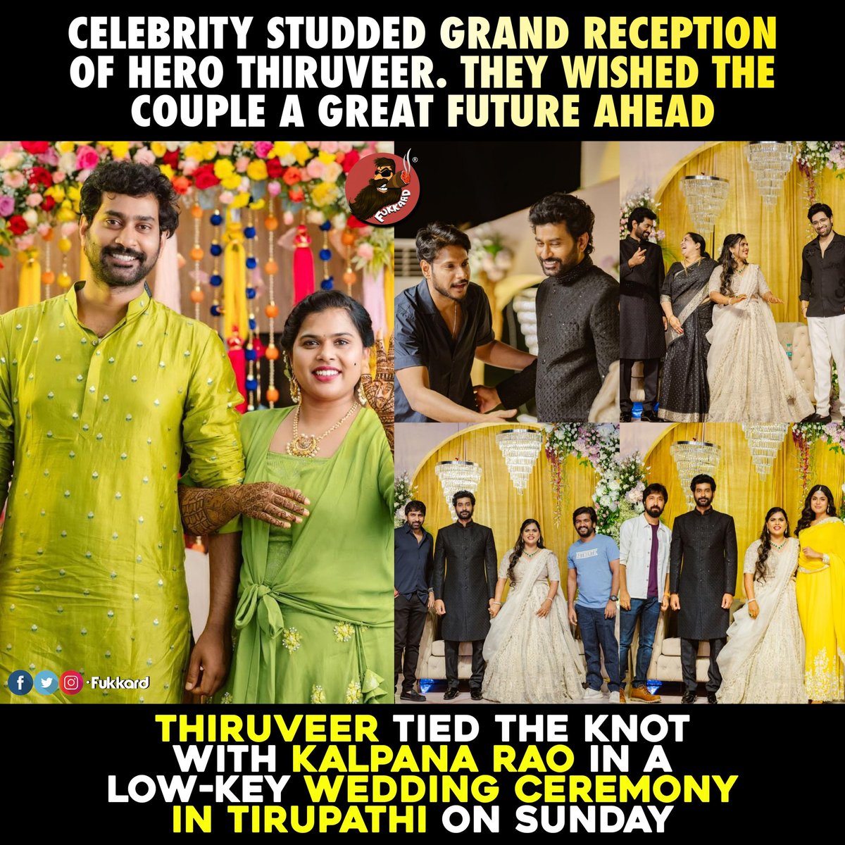 Congratulations #Thiruveer & #Kalpana. God bless..