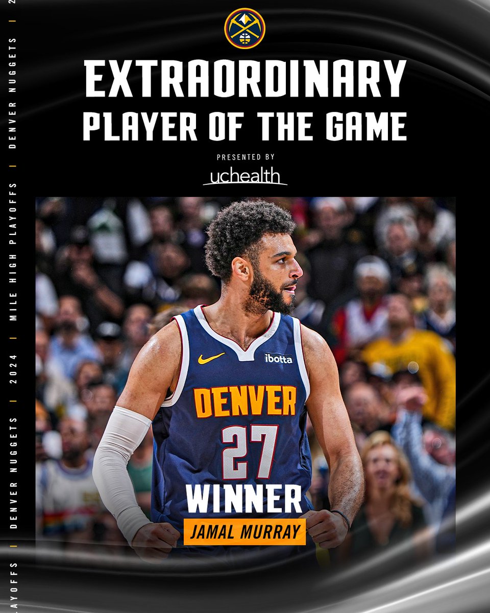 Results are in... Jamal is your Extraordinary Player of The Game 🤩