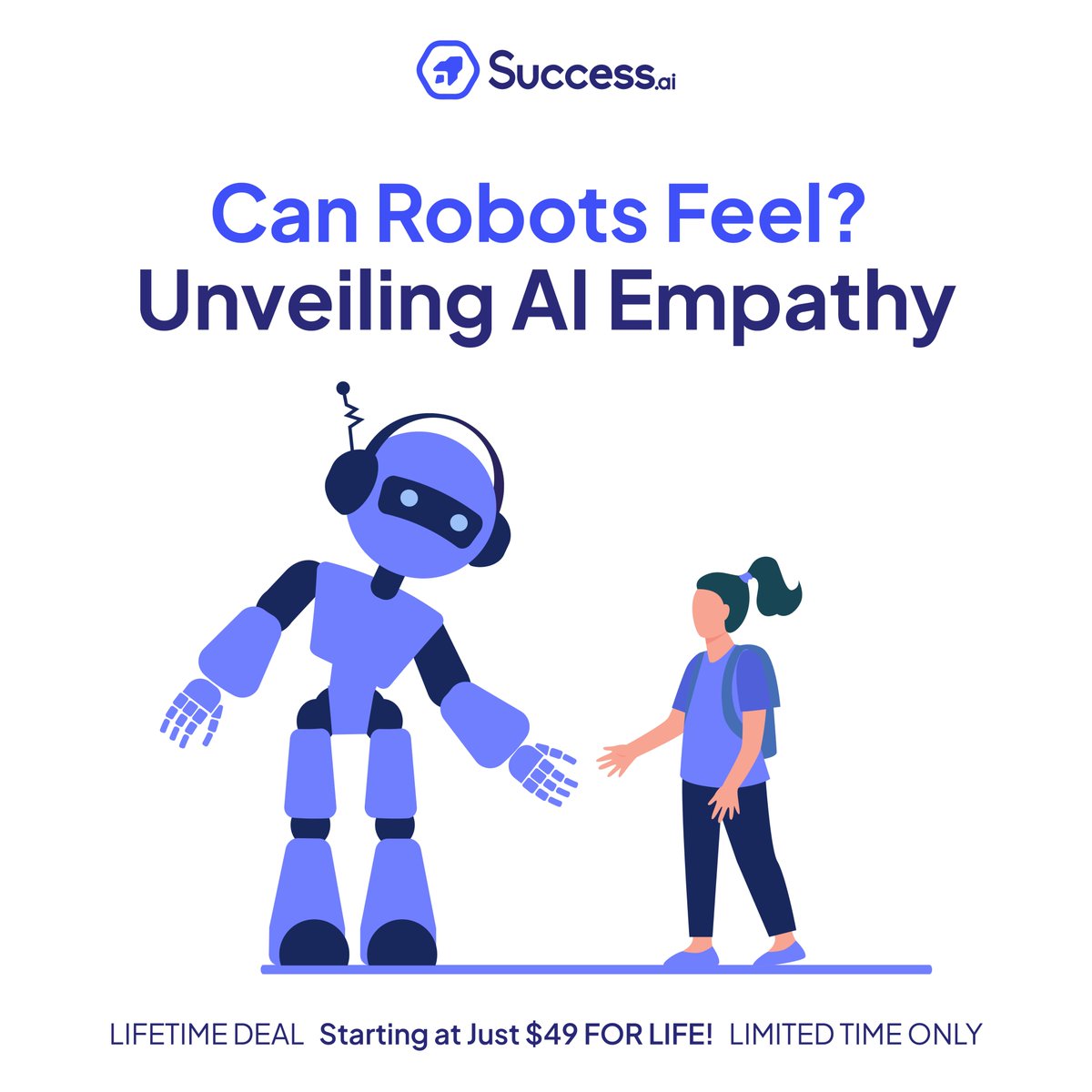 Can Robots Feel? Unveiling AI Empathy

Debunking AI Empathy Myths: Join us as we shatter misconceptions and delve into the realm of empathetic AI! Discover how Success.ai prioritizes ethical AI practices while respecting user emotions. #AI #Empathy #EthicalTech