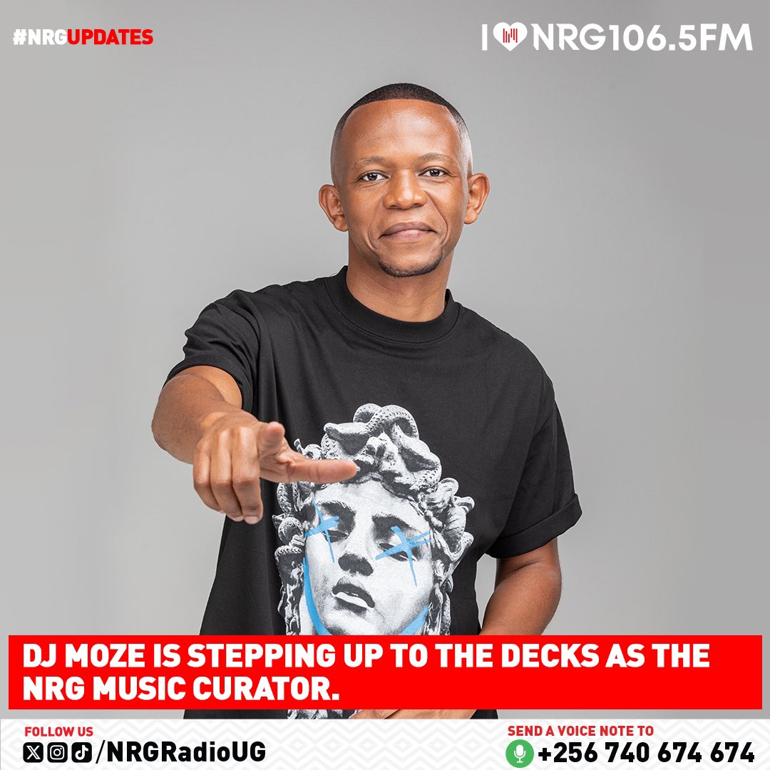 Let’s raise a toast 🥂 to @djmo_ze a man of many seasons and skills 🎧. Well in Champion 🥳 #NRGRadioUG