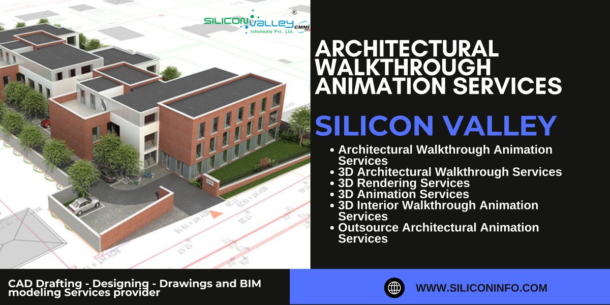 silicon_ltd's tweet image. Silicon Valley Infomedia is highly skilled at assisting Architectural Walkthrough Animation and 3D Architectural Walkthrough Services. We create plans, detailed 3D models, and impressive Architectural Walkthrough Animations. #ArchitecturalAnimation

🌐siliconinfo.com/cad-outsourcin…