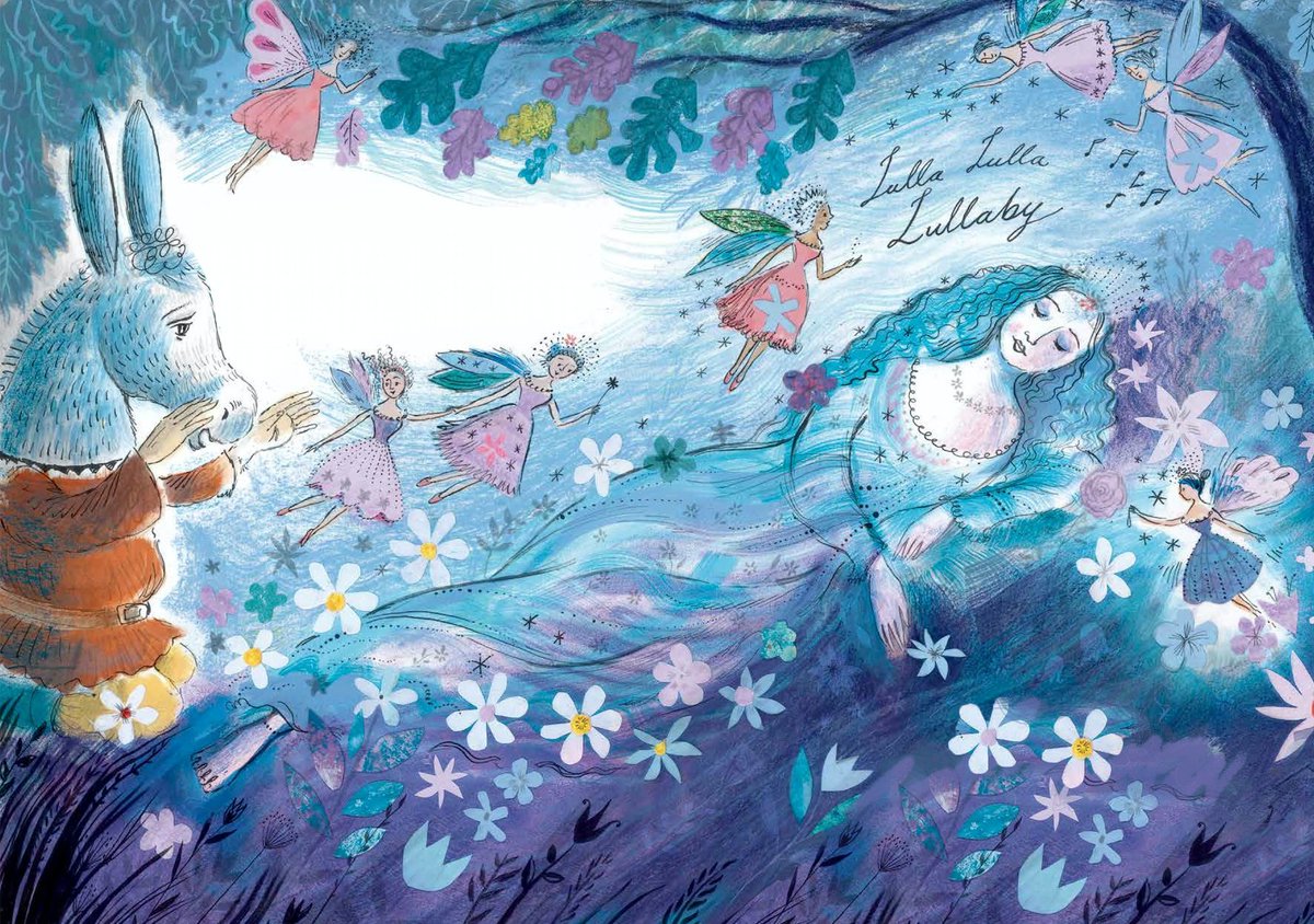 #BookIllustrationOfTheDay is from 'Ella Bella Ballerina and A Midsummer Night's Dream' - more mendelssohn than Shakespeare! Behold Titania!

Complex non-digital layers of art for a retro feel. 

Watch out for my FINAL #60for60 this Sunday... a very exciting #CoverReveal!