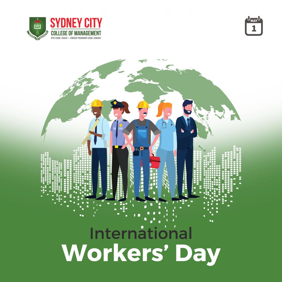 𝐇𝐚𝐩𝐩𝐲 𝐌𝐚𝐲 𝐃𝐚𝐲!

#sccm #sydneycitycollegeofmanagement #happyworkersday #happymayday