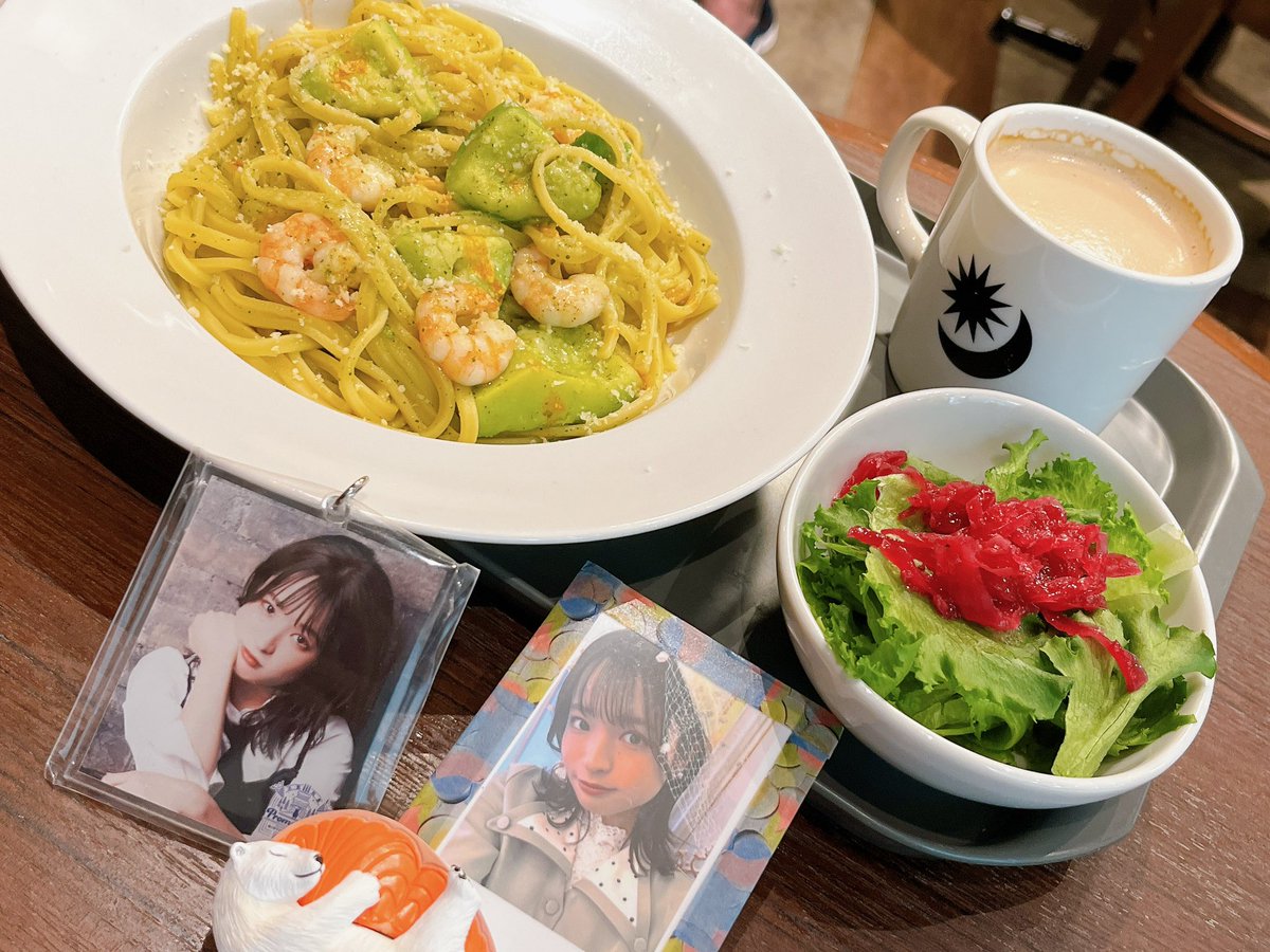 和奏……PRONTOカフェだよ
和奏要素は米でなく小麦粉（パスタ）なのと、先日のラブライブANNでAi ScReamが食べてた「平べったいパスタ麺」だよ……
こじつけだよ
腰が痛くて整形外科に行ってきた帰りだよ😭
 #ボナペティ大熊