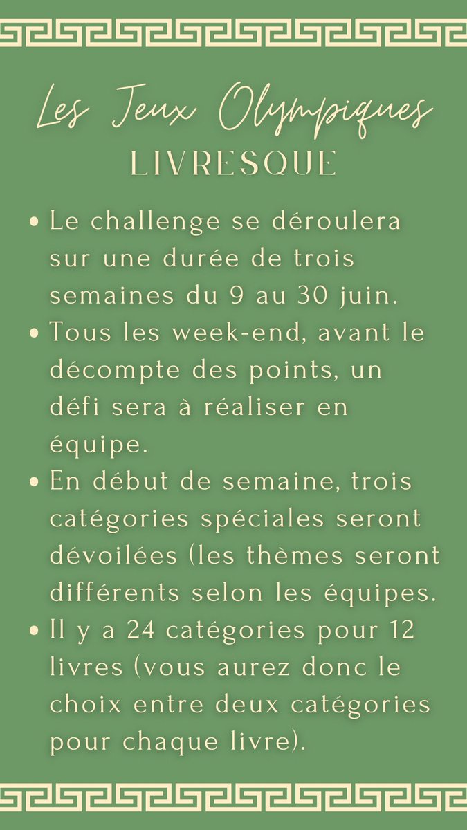 Coucou !!! On a créé un challenge de lecture avec ma soeur, n’hésitez pas à m’envoyer un message si vous voulez vous inscrire 🫶🏻