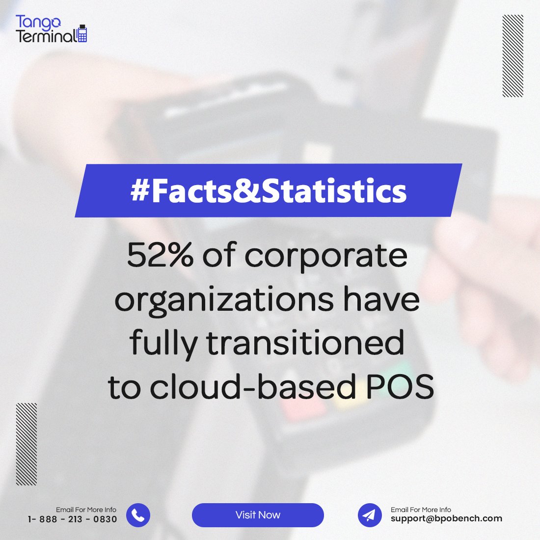 Cloud-based POS systems are the choice of over half of corporate organizations, allowing efficiency and scalability.

#tangoterminal #customerexperience #pos #retailbusiness #automatingtasks #marketingsolution #ecommerce