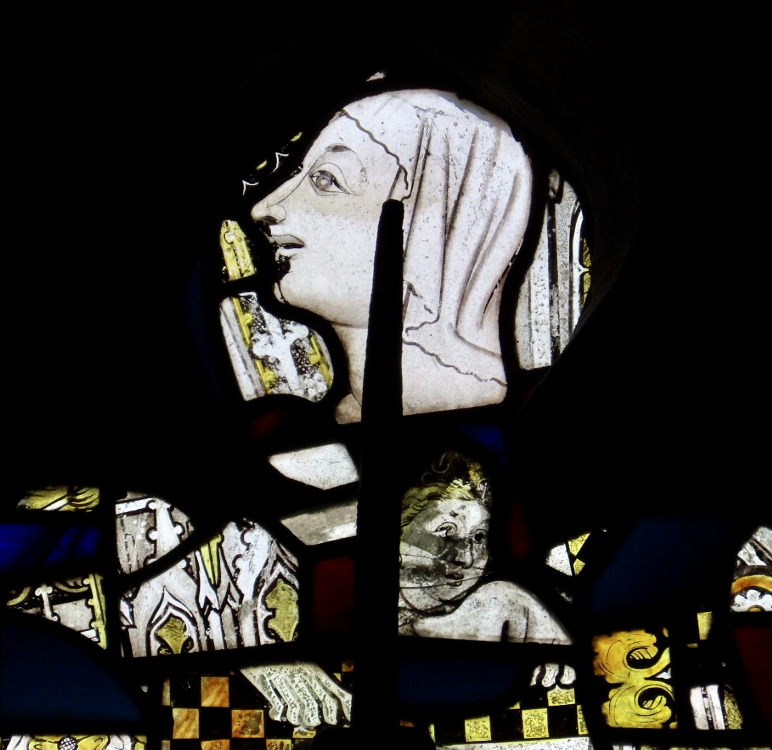 #TraceryTuesday 
Faces from the past. #medieval #stainedglass St Michael’s, Mitcheldean, Glosc.