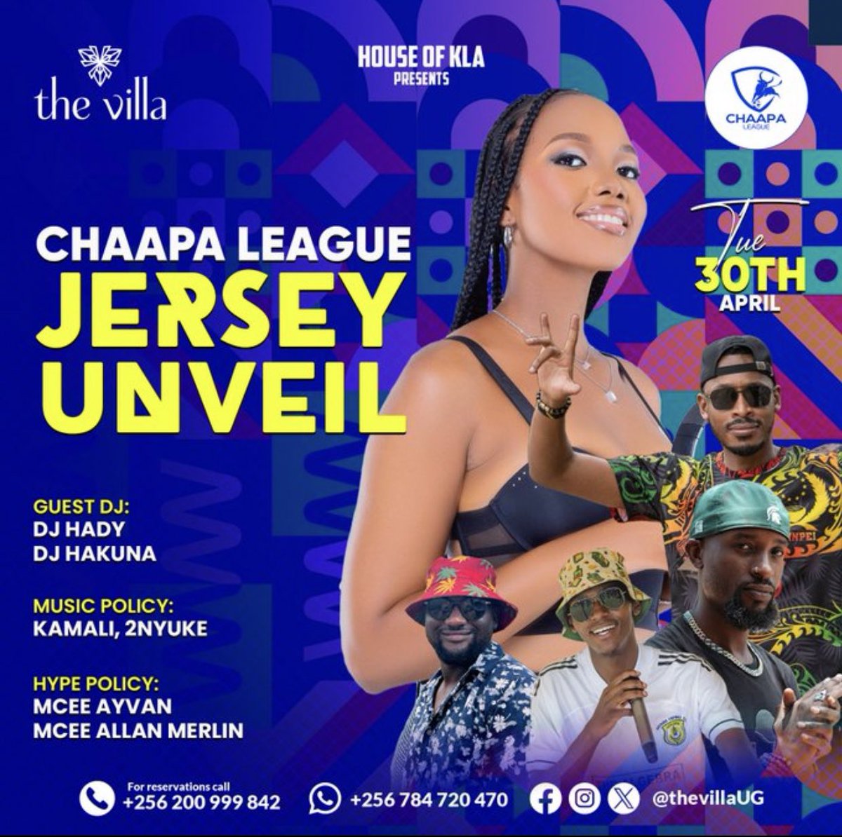 Good morning 😃☀️🌞 Today na today we shall unveil our jersey at @thevillaUG so we request our dear supporters to come through in big numbers since our tables are already reserved 🤝🤝