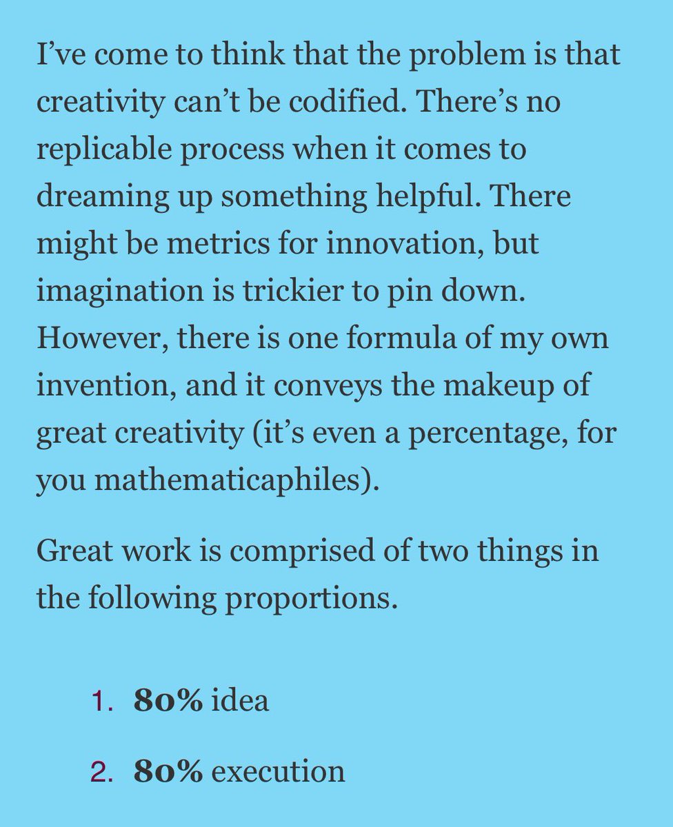 A good reminder from John Hegarty about creativity.