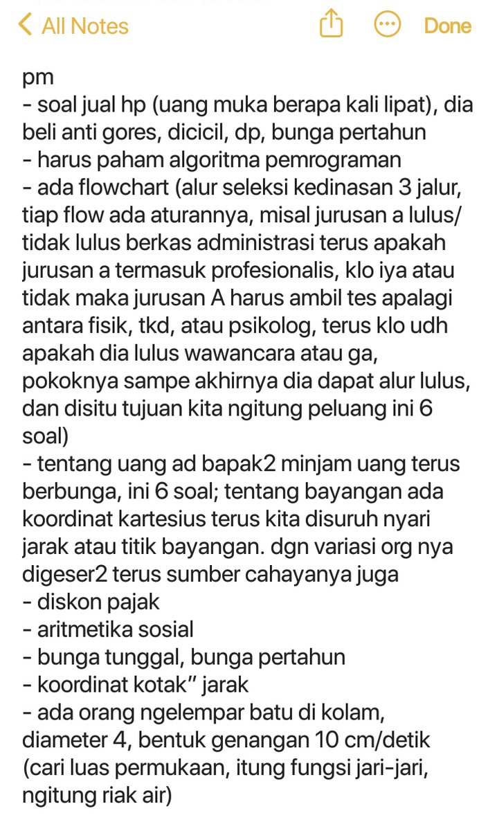 review soal utbk dari temenku + thread. (titip)