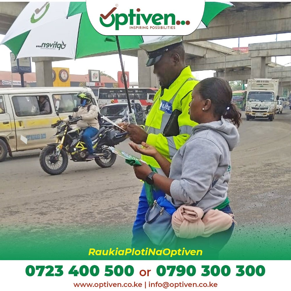 Embark on a journey to wealth creation with Optiven! Our committed team is pounding the pavement along Langata Road, Juja road, Yaya centre, Sarit Centre and the Nairobi CBD. Take advantage of our site visits #RaukiaPlotiNaOptiven