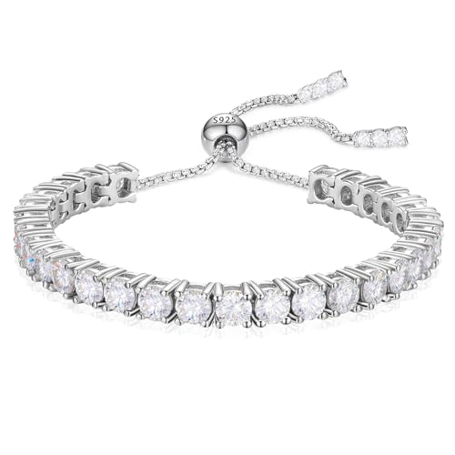 I just received Moissanite Tennis Bracelet, 1.52ct-7.76ct Diamond Bracelets for Women, 18K White Gold Plated S925 Sterling Silver Adjustable Tennis Bracelets, D Color VVS1 Round Brillian from 🌹 for you via Throne. Thank you! throne.com/selenalenaxo #Wishlist #Throne