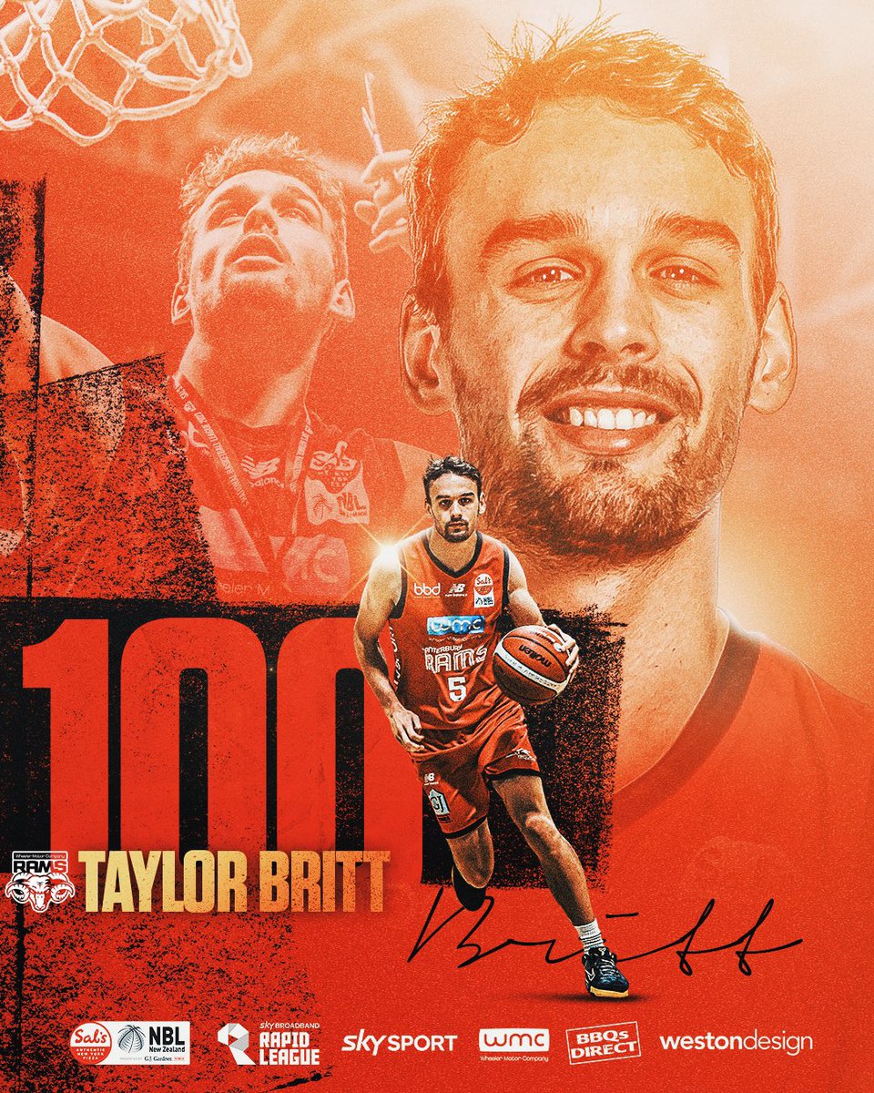 A big congratulations to Taylor Britt who suited up for his 100th Sal’s NBL game last week against Southland 👏

#SalsNBL <a href="/nznbl/">Sal’s NBL</a> <a href="/skysportnz/">Sky Sport NZ</a>
