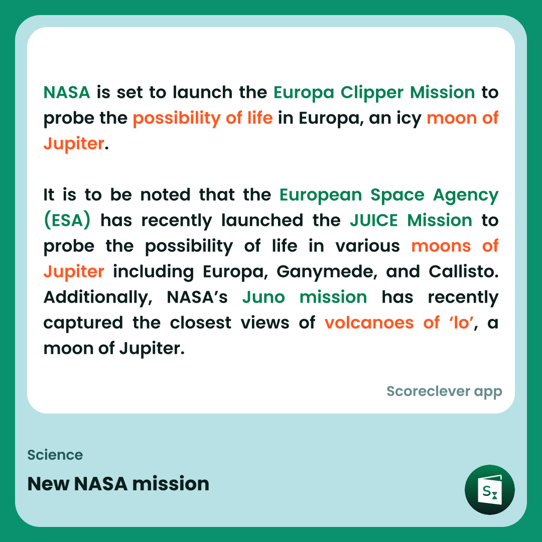 🟢🟠 𝐈𝐦𝐩𝐨𝐫𝐭𝐚𝐧𝐭 𝐍𝐞𝐰𝐬: New NASA mission

Follow Scoreclever News for more

#ExamPrep #UPSC #IBPS #SSC #GovernmentExams #DailyUpdate #News