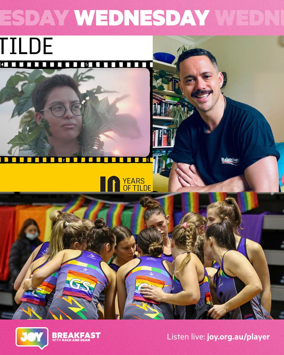 Wednesday morning on @JOY949, we find out about the 10th anniversary of @tildeMelbourne, @NetballVic / @MelbourneVixens Inclusion Round & explore the importance of 'being in relationship' with others with Trent McWhinney.

All this & more from 7-9am
#JOYBreakfast 
#JOY30