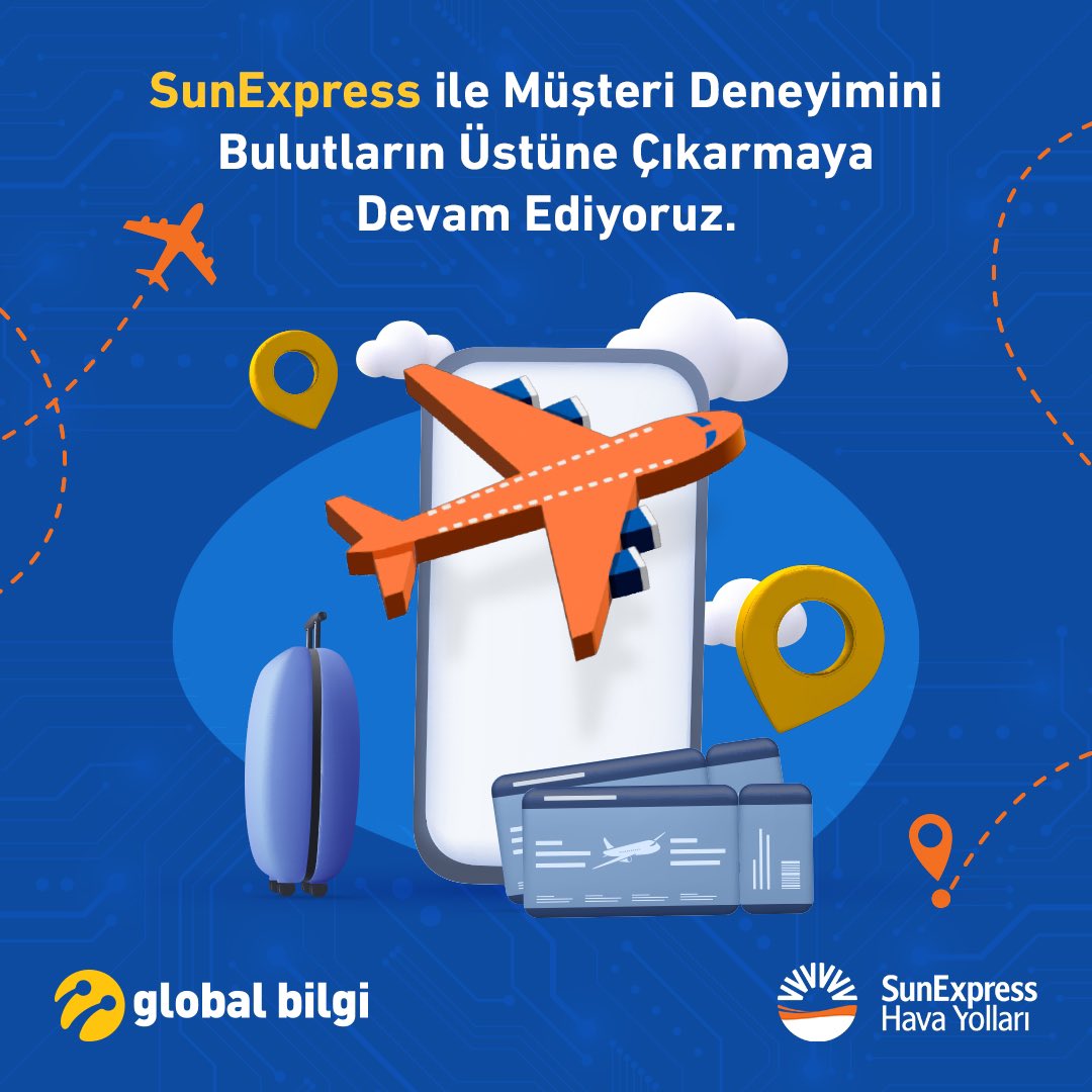 Müşteri deneyimini dijitalleştirdiğimiz SunExpress ile bulutların üzerindeki yolculuğumuza devam ediyoruz. ✈️