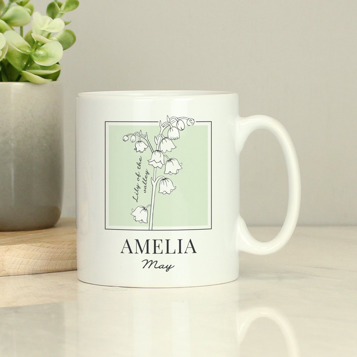 Decorated with a Lily of the valley illustration, the birth flower for May, this personalised mug is a great gift idea for an up and coming birthday  lilybluestore.com/products/perso…

#giftideas #birthday #mhhsbd  #EarlyBiz