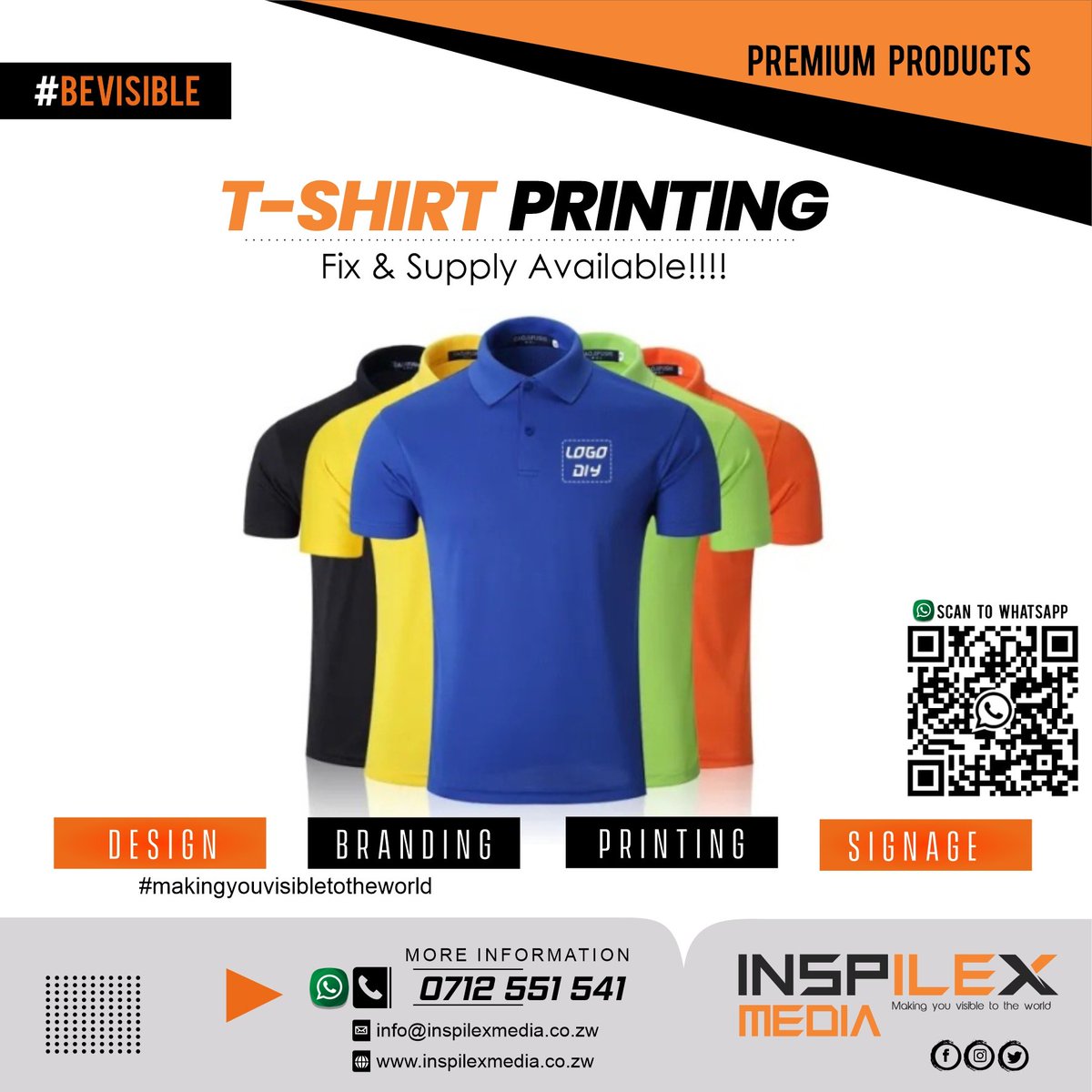 T-shirt Printing
Call/App 0712551541
#inspilexmedia #makingyouvisibletotheworld #bevisible #beseen