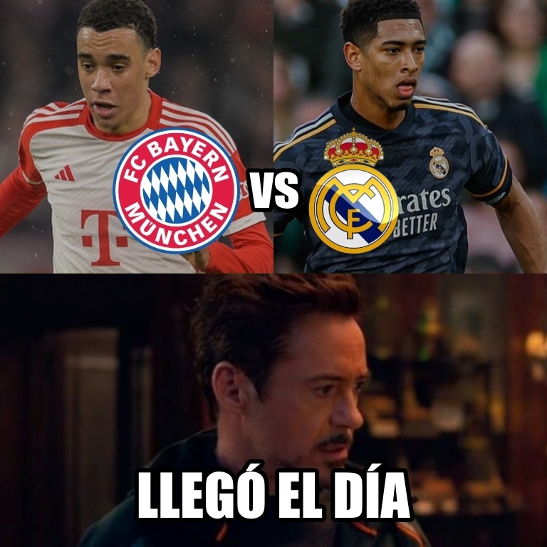 InvictosSomos's tweet photo. Hoy se juega el capítulo I del duelazo entre el Bayern Munich y el Real Madrid. Duelo de gigantes. LLEGÓ EL DÍA.