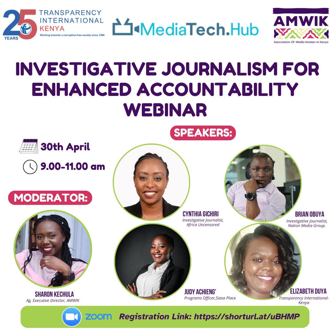 Join us for candid discussions on the power of investigative journalism in uncovering corruption, injustice, and ensuring accountability. ⬇️ us06web.zoom.us/meeting/regist…