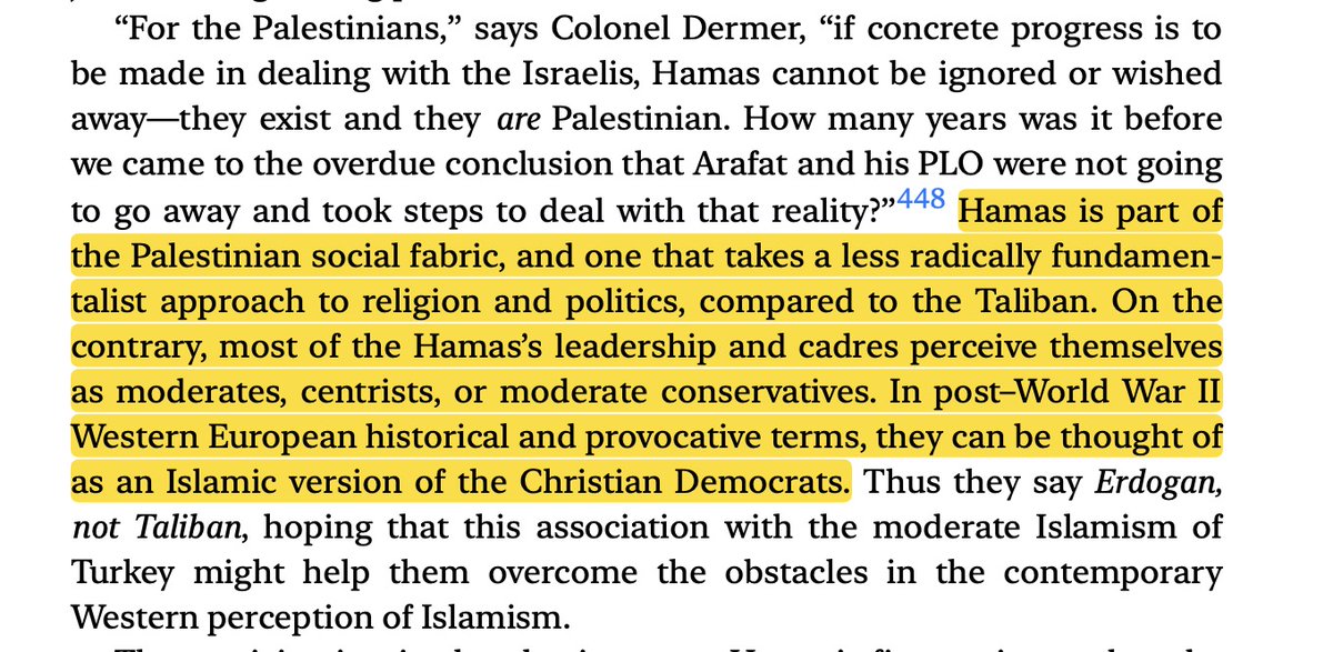 Hamas is actually dope and disavowing them is disingenuous. Just read anything from or about them. As Paolo Caridi says, “they can be thought of as an Islamic version of the [European] Christian Democrats.”