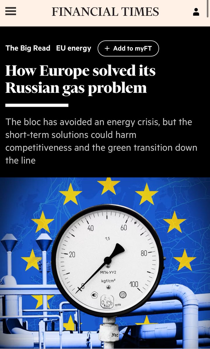 “Putin switched off the gas. He cannot repeat that with the sun.” Great quote @KadriSimson @Energy4Europe! Sums up the critical role of renewable energy for European energy security. ft.com/content/16031b…