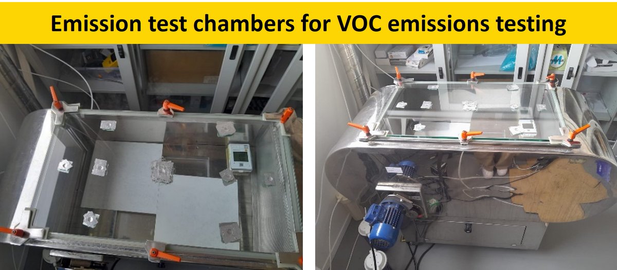 📢Emission test chambers are used by @inegi_portugal to measure #VOC emissions from building materials and consumer products across Europe under the @INQUIRE_EU project👀😀

#IAQ #health #IndoorAirQuality #VOC