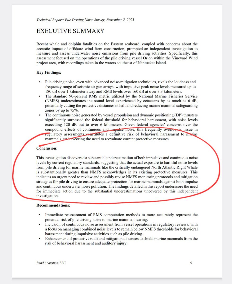 Ecologische schade heien in zee voor #windparken ZWAAR ONDERSCHAT, volgens Amerikaans onderzoek. #walvisstrandingen @GreenpeaceNL @denoordzee @NatuurenMilieu @wwfnederland @telegraaf save-the-east-coast.org/pile-driving-n…