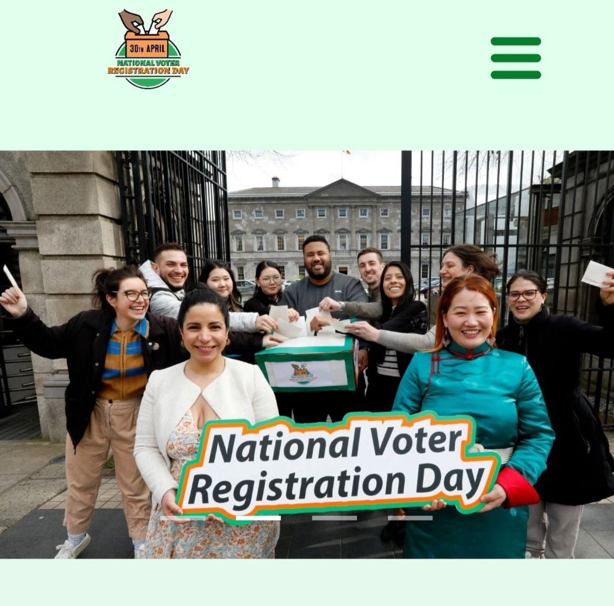 Partnering with @Black_andirish & @ICOSirl 
today at the @MansionHouseDub to ensure all voices are heard in the upcoming elections.

There is huge awareness raising for minority groups in the #NationalVoterRegistrationDay

This is important to our mission of #EqualityForAll.