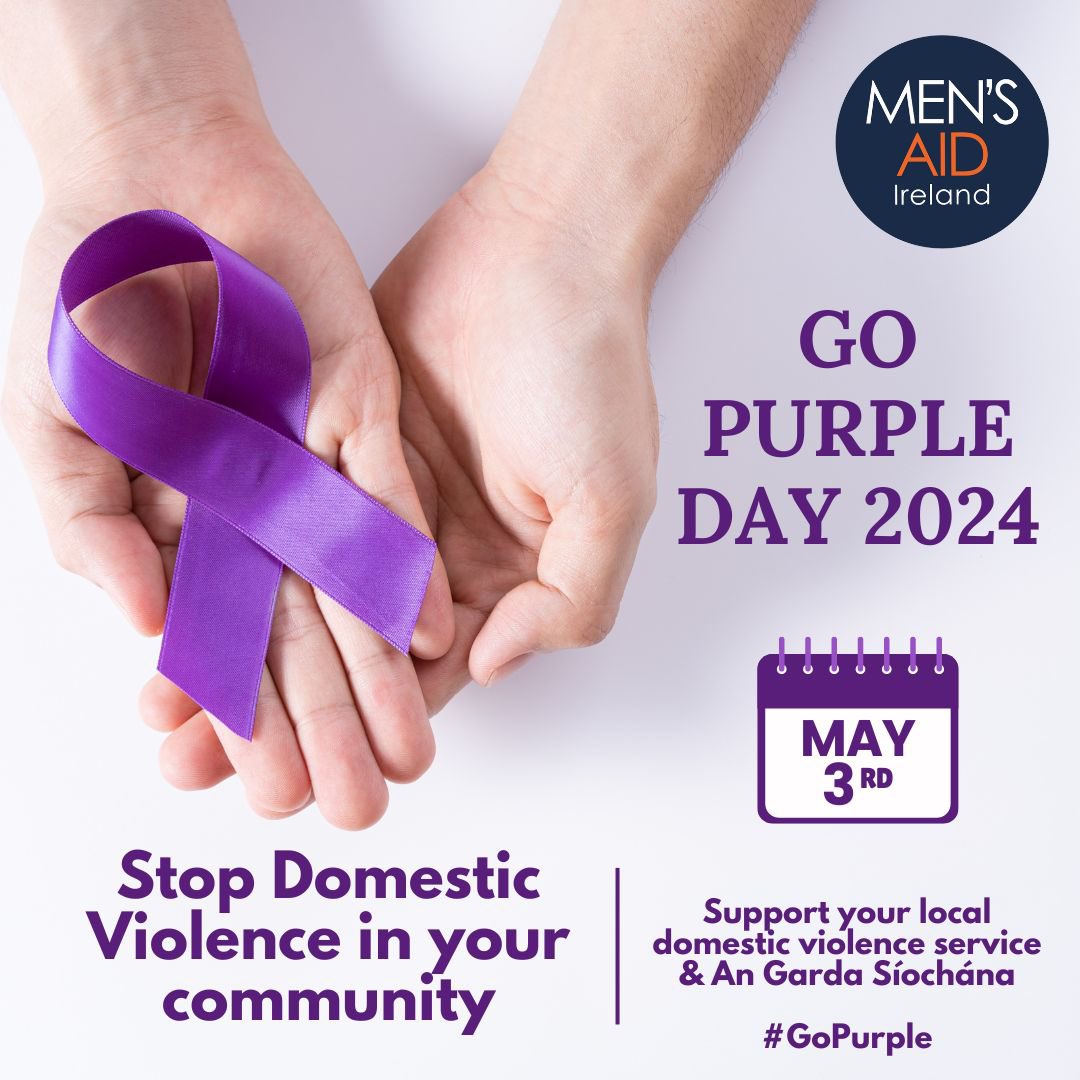 💜 Go Purple Day is a national initiative organised by An Garda Siochana to create awareness of domestic abuse & the supports available across Ireland. 
Join us all on Friday by going purple! Share your pictures #GoPurple