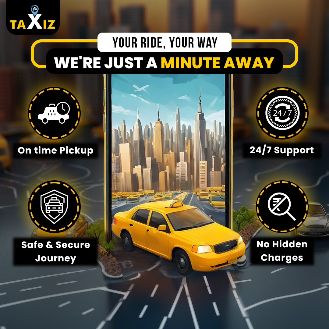 🚖 At Taxiz, we believe in getting you there safely and on time. Enjoy reliable pickups, 24/7 support, and no hidden fees. With Taxiz, you're always just a minute away from a secure and comfortable ride! 🌟

 #Taxiz #travelsmart #safejourney #ridewithus #yourtravelpartner #ride