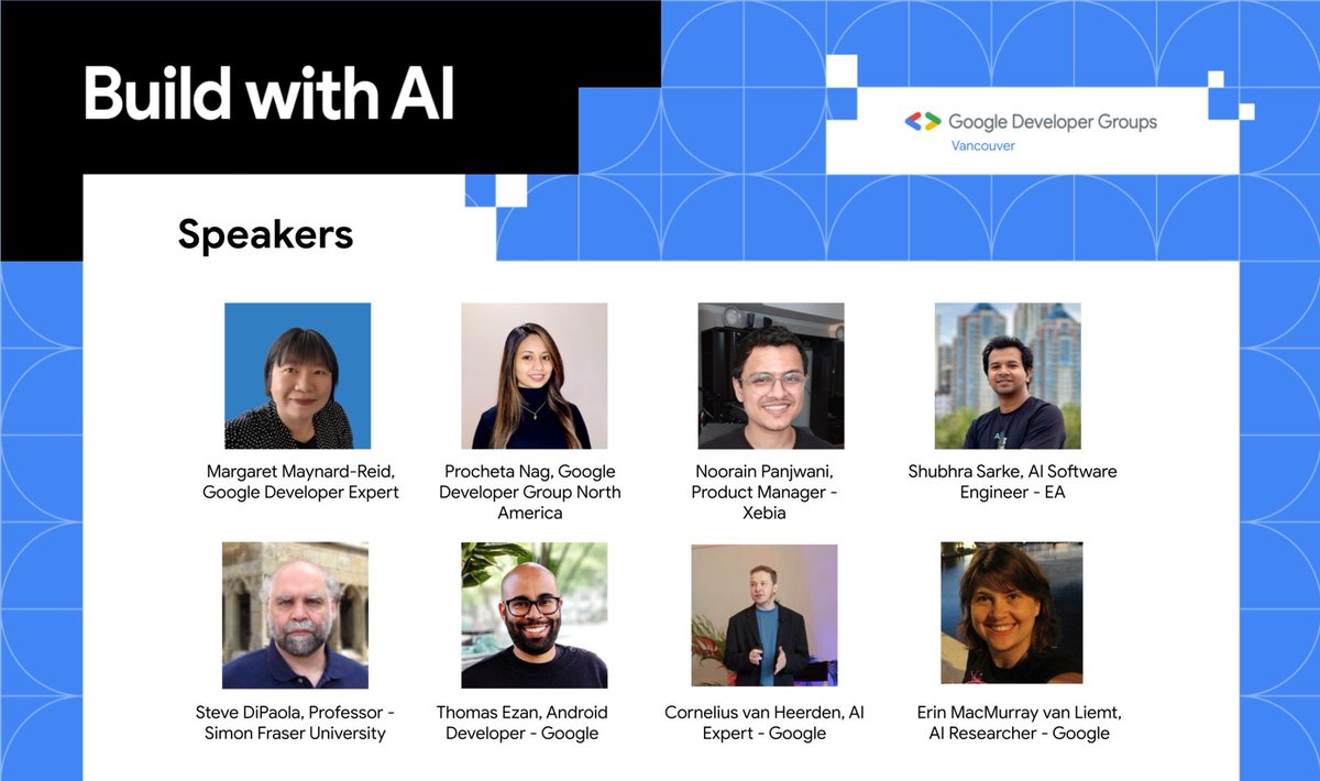 I'm so excited to host #BuildwithAI Vancouver and bring together this incredible community of AI enthusiasts!  Join us on May 4th for talks, demos, and tons of networking!  Hear exclusive talks and insights you won't find anywhere else. #AIInnovation #YVRTech #Vancouver