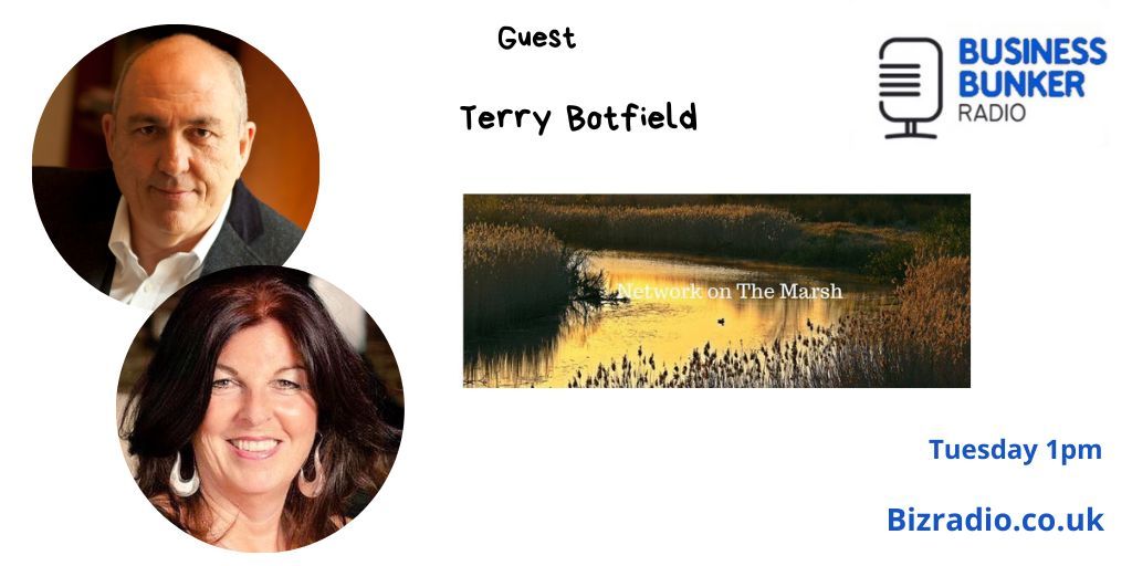 With me & @julesserkin on todays #BBunker Radio Show our guest is Terry Botfield @tdbotty of Marsh Network 100.2 FM 95.1 FM online at bizradio Live 1pm tune in here buff.ly/2LyaMMP