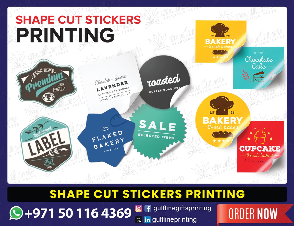 Shape-cut Sticker Printing
#CustomStickers
#StickerPrinting
#DieCutStickers
#VinylStickers
#PrintedStickers
#StickerDesign
#PromotionalStickers
#BrandIdentity
#GraphicDesign
#SmallBusinessMarketing