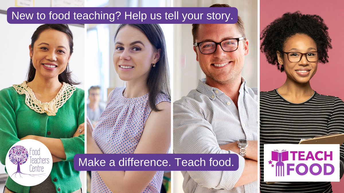 There's a shortage of food teachers in our schools.

Help us attract new recruits to food teaching!

Share your story to inspire others to join us.  foodteacherscentre.co.uk/.../food-teach…

info@foodteacherscentre.co.uk

#getintoteaching #teachfood #teachertraining