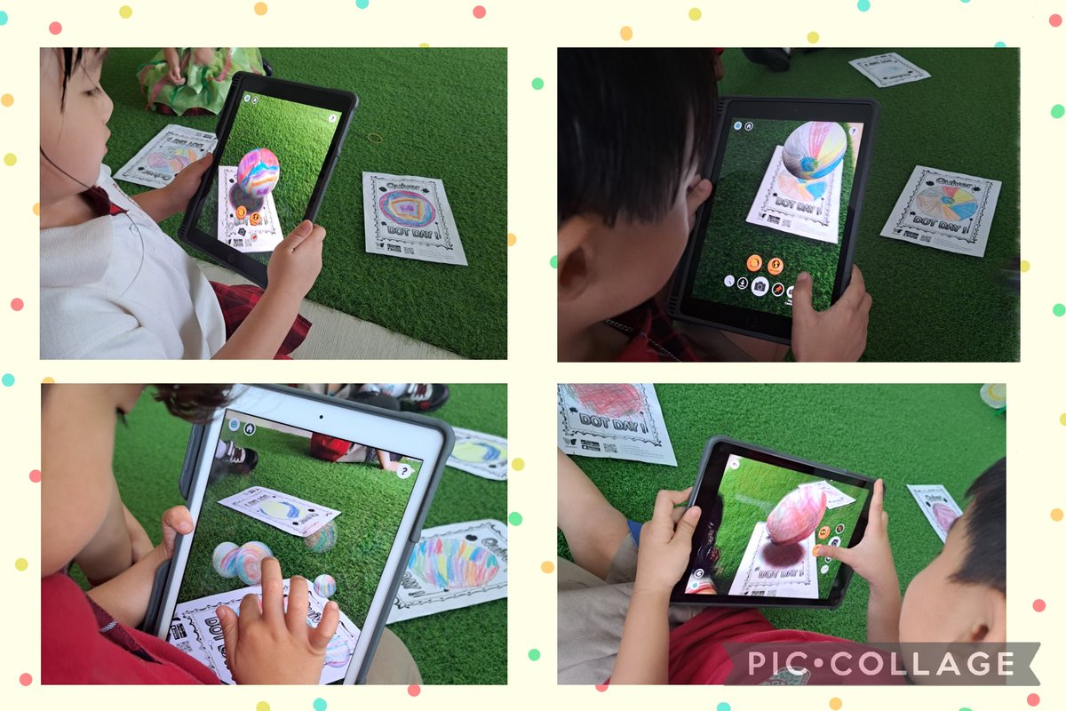 Today in @IEYC, we learnt about the Russian artist Wassily Kandinsky who once said 'Everything starts with a dot'. This led us to express our creativity by colouring in a dot. Using a special app called Quiver, we were able to bring our dots to life! @HIS_Preschool @HELPISKL