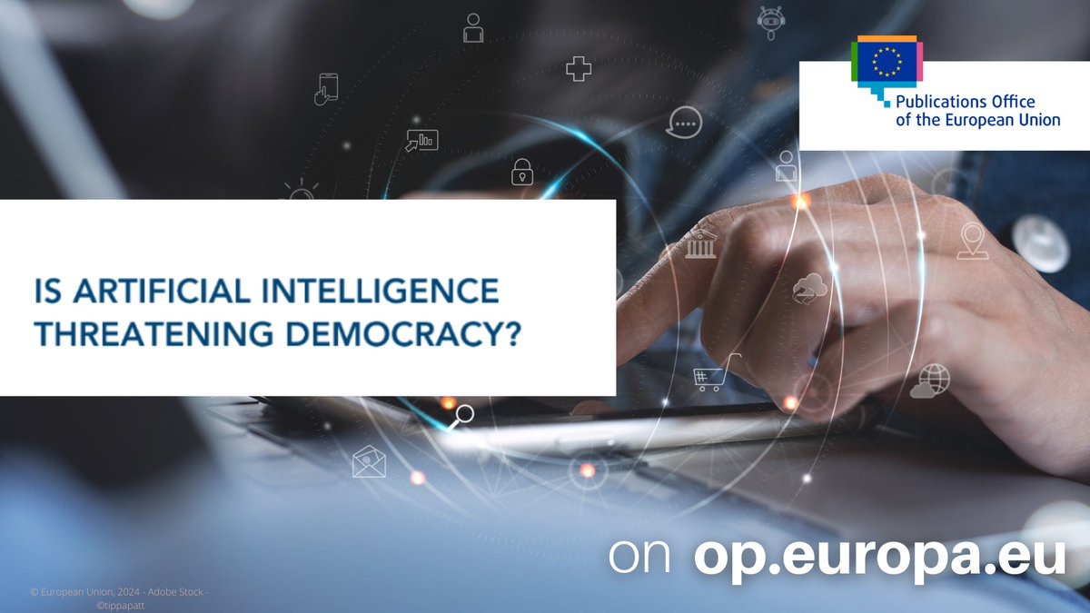 In a democracy politicians strive to serve the will of the people and to promote the welfare of society. As #AI systems increasingly permeate our societies, how can we make sure they support our democratic systems? See here: ▶️ europa.eu/!hfFyTm @EUI_EU @AllDigitalEU